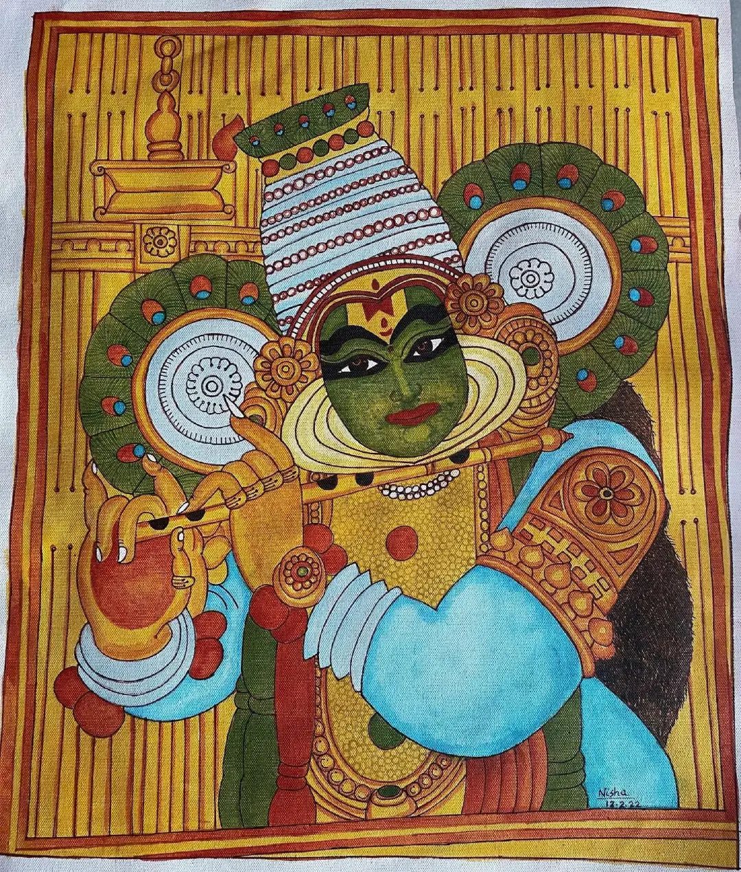 The Enchanting Flute (18 × 23 inches)