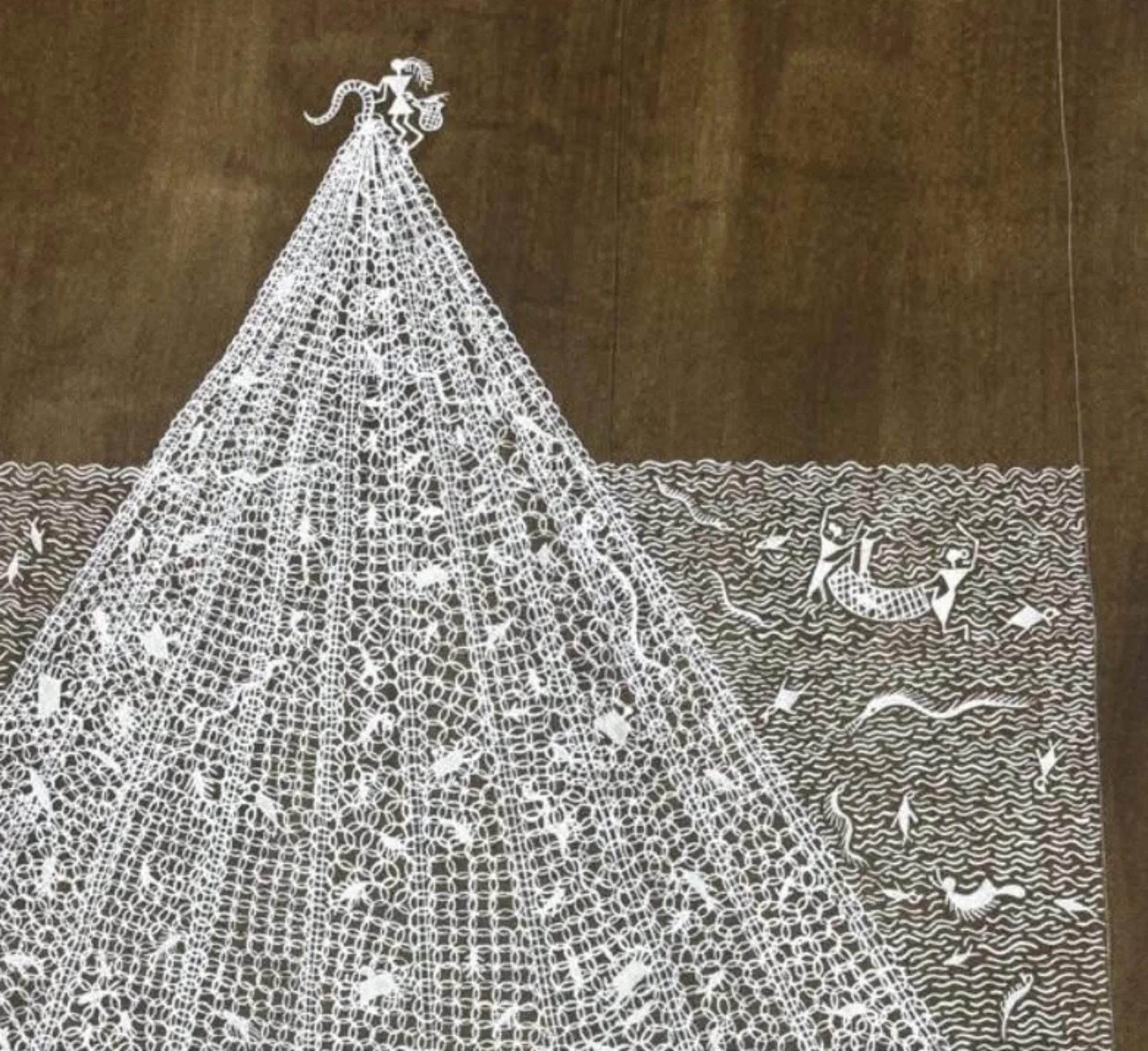 A Net of Survival, A Web of Life (22 × 30 inches)