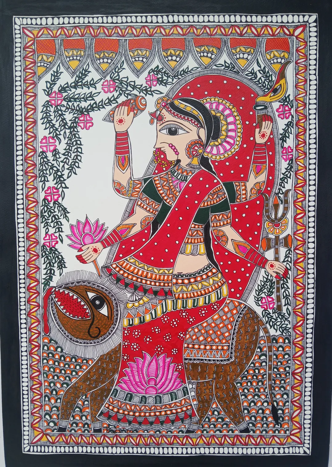 Maa Durga(16.5 × 23.1 Inches)