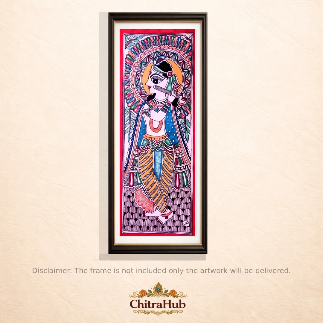 Sacred Echoes of Mithila(11.7 × 5.5 Inches (Each)