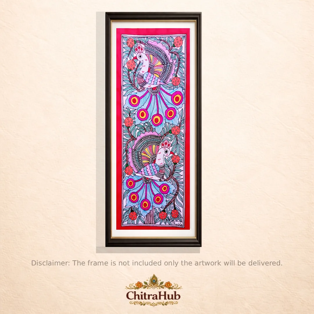 Sacred Echoes of Mithila(11.7 × 5.5 Inches (Each)
