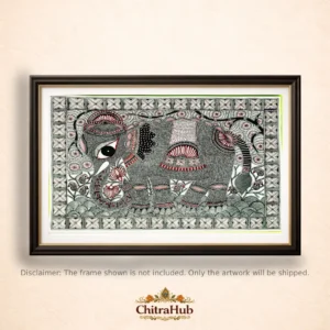 The Auspicious Gajraj(11.7 × 16.5 Inches)