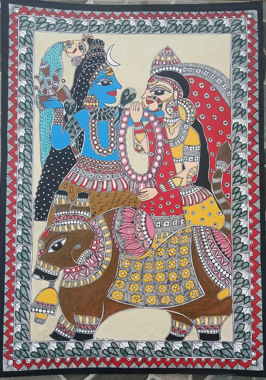Shiv Parvati Vivah (16.5 × 32.1 Inches)