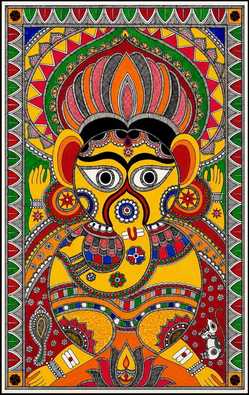 Vighnaharta Ganesha – Divine Wisdom (59 × 37.5 cm)