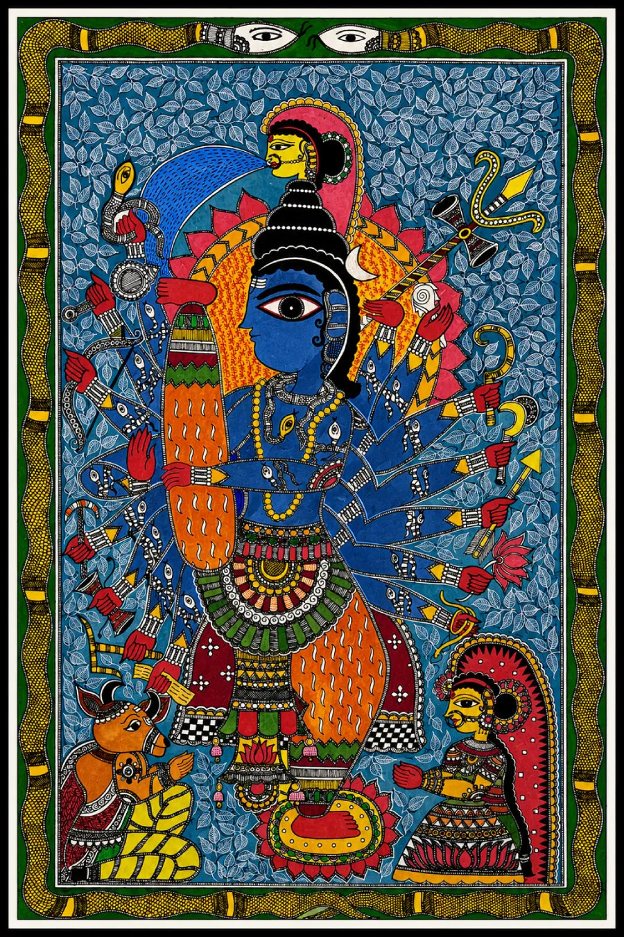 Ardhanarishvara – Divine Balance of Shiva and Shakti (37.5 × 55.5 cm)