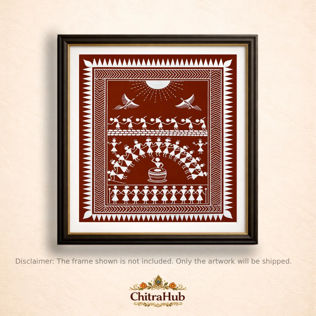 Tribal Dance Celebration_40 × 49 cm (15.7 × 19.3 inches approx.)