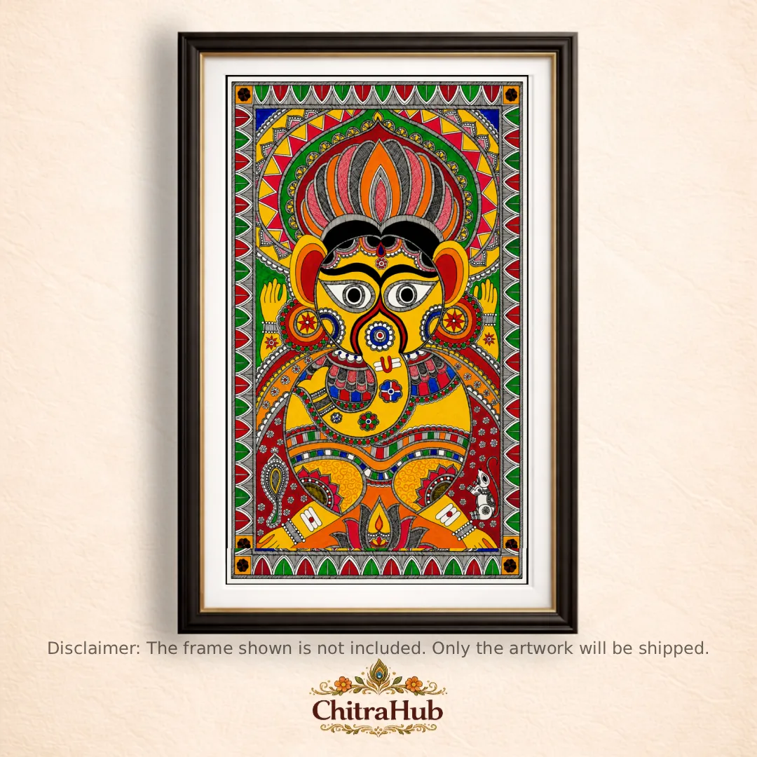 Vighnaharta Ganesha – Divine Wisdom (59 × 37.5 cm)