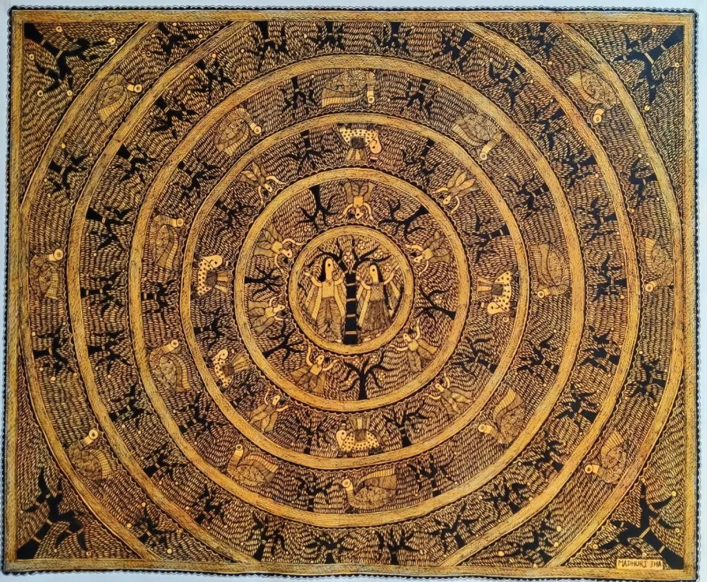 Raja Salhesh & Rani Chandravati – An Eternal Folk Love Story (26 × 32 inches)