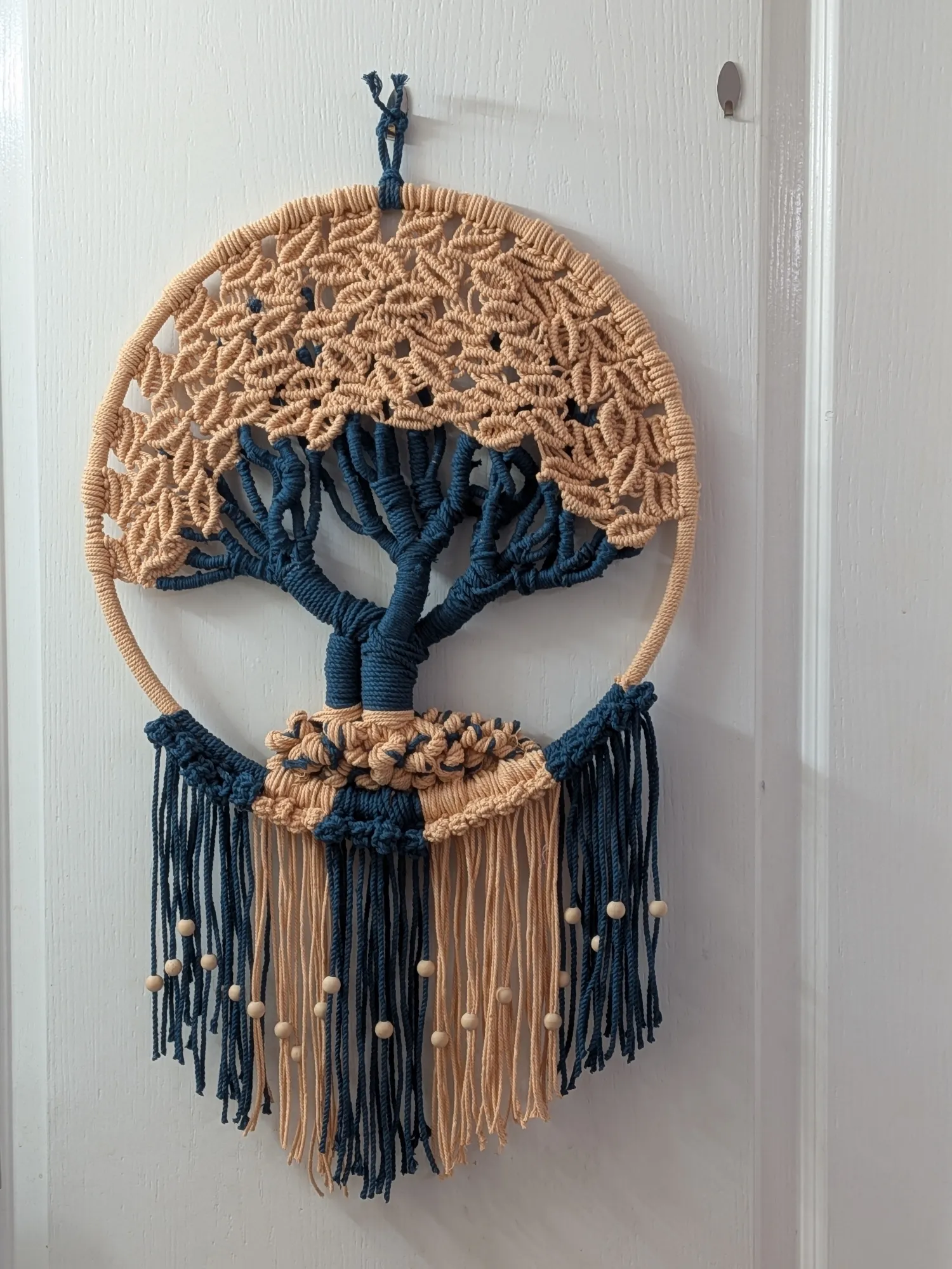 Tree of Life - macrame art work (16 inch diameter)