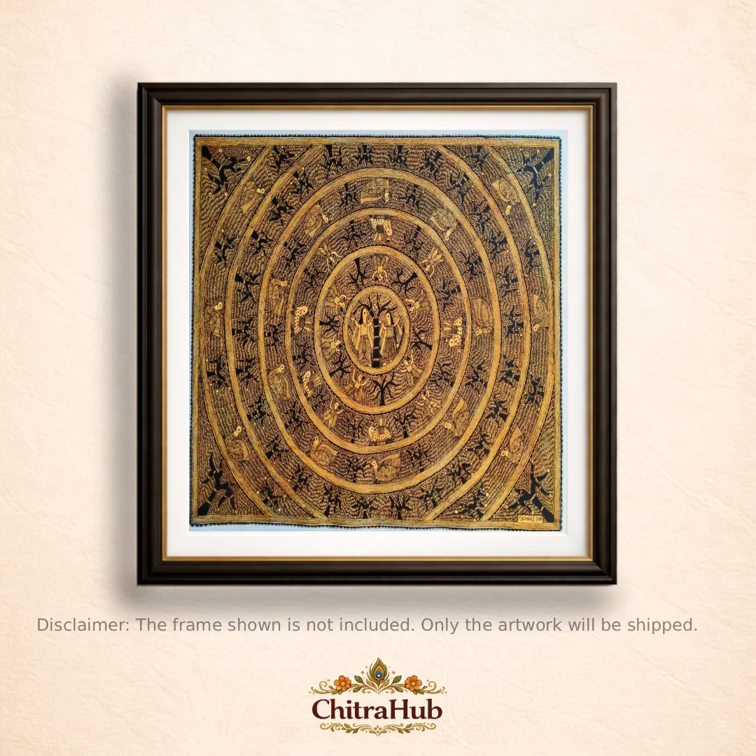 Raja Salhesh & Rani Chandravati – An Eternal Folk Love Story (26 × 32 inches)