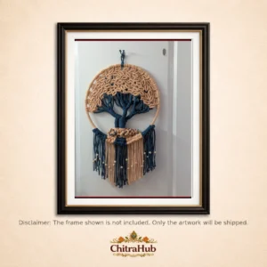 Tree of Life – macrame art work (16 inch diameter)