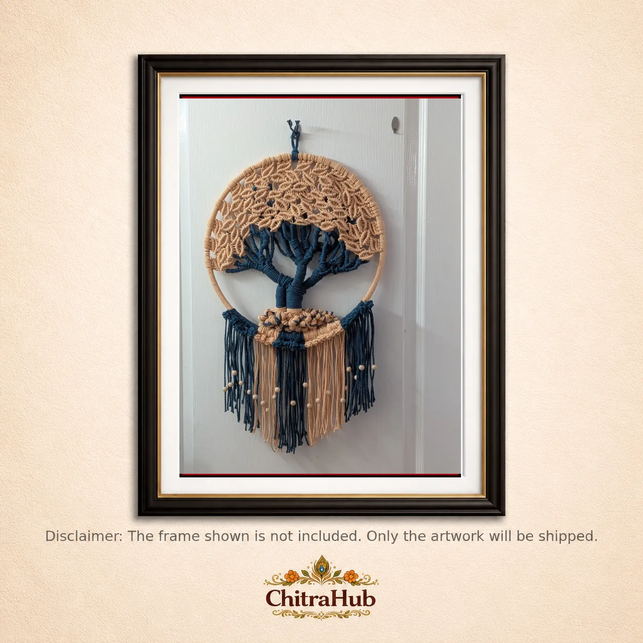 Tree of Life - macrame art work (16 inch diameter)