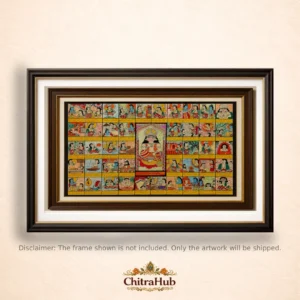Hanuman Chalisa – Visual Scripture of Devotion(22 × 30 inches)
