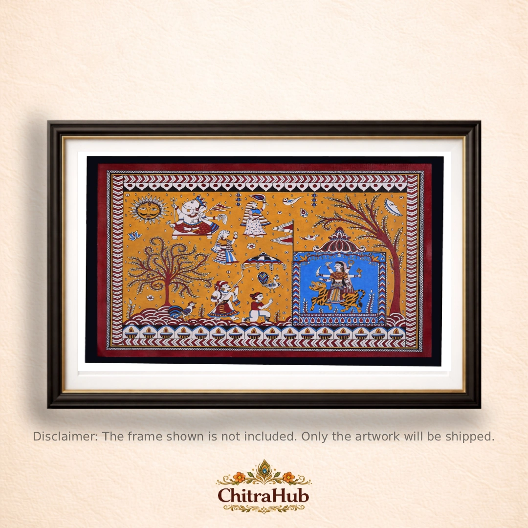 Goddess Glory – Mata ni Pachhedi (40 × 50 cm)