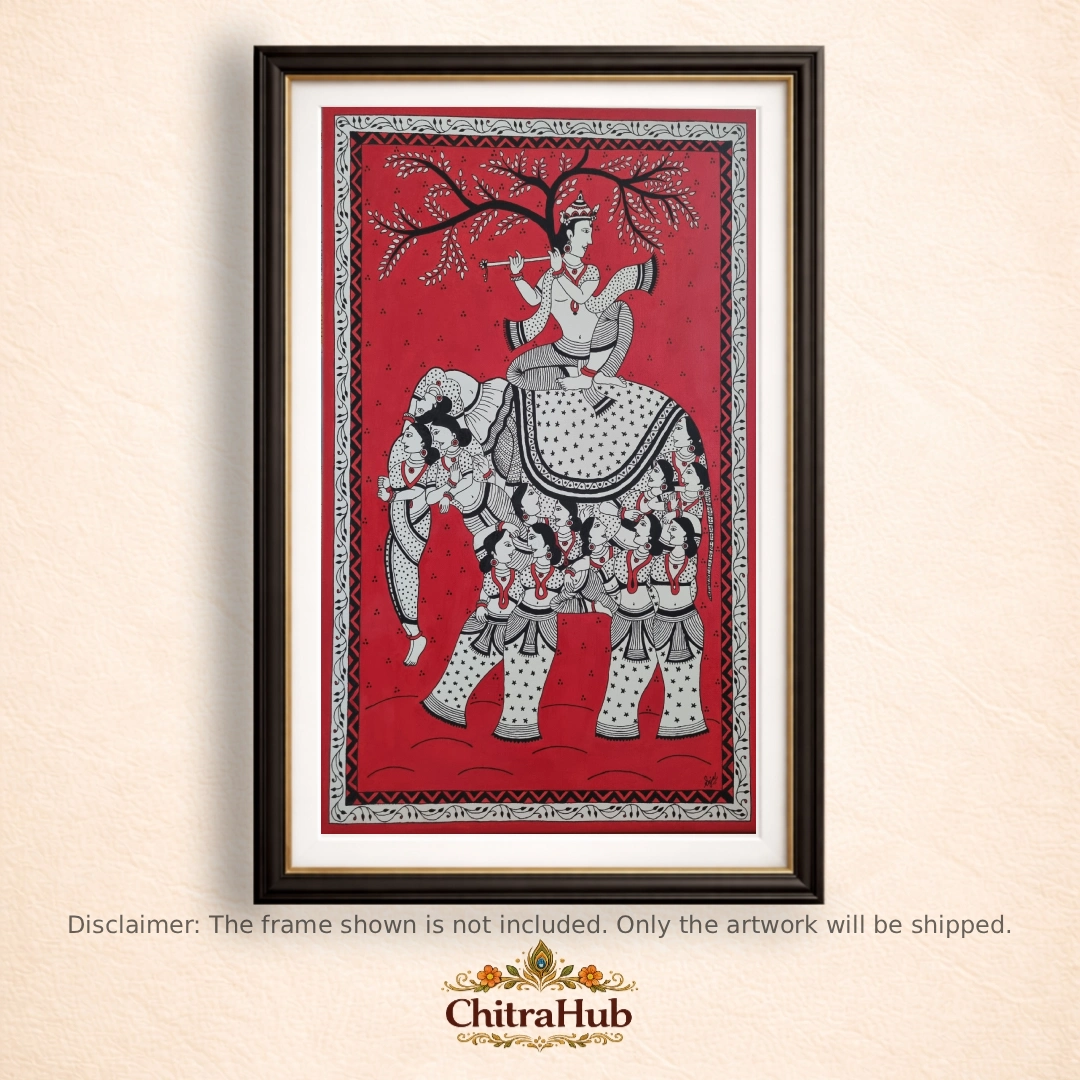 Nari Kunjar – The Elephant Made of Women (60 × 40 cm)